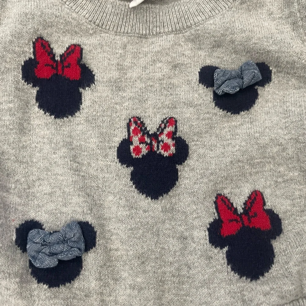 Toddler Baby GAP Disney Minnie Mouse Sweater Dress Size 12-18 Months